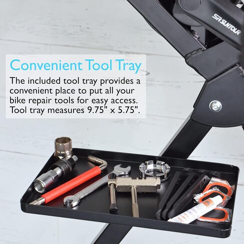 Lumintrail Bicycle Repair Stand with Tool Tray for Home Mechanics (Max 55 lbs), For Road Bikes, Foldable & Portable Design in Saudi Arabia