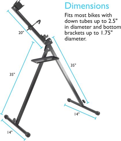 Lumintrail Bicycle Repair Stand with Tool Tray for Home Mechanics (Max 55 lbs), For Road Bikes, Foldable & Portable Design in Saudi Arabia
