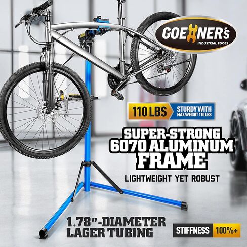 حامل إصلاح الدراجة الإلكترونية شديد التحمل (110 رطل كحد أقصى)، حامل الدراجة للصيانة مع أنبوب قوي للغاية، حامل عمل ميكانيكا حامل الدراجة للدراجات الإلكترونية والدراجات الجبلية ودراجات الطرق in Kuwait