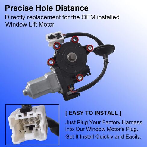 Power Window Lift Motor, Front Left Driver Side Anti-Pinch Window Regulator Motor Replacement for 2003-2009 Nissan 350Z 2003-2007 Infiniti G35 2 Door Coupe | Replace # 80731-CD00A 80731CD00A 742-511 in Saudi Arabia