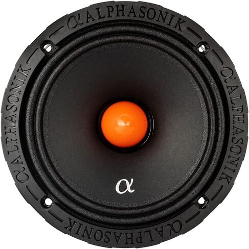 Alphasonik 1 زوج من MPRO658 Mayhem PRO Series 6.5 بوصة 1400 واط بحد أقصى 350 واط RMS مكبر صوت سيارة متوسط ​​المدى 8 أوم، سلة مصبوبة، محيط من القماش، مخروط ورق غير مضغوط، مغناطيس نيوديميوم in Saudi Arabia