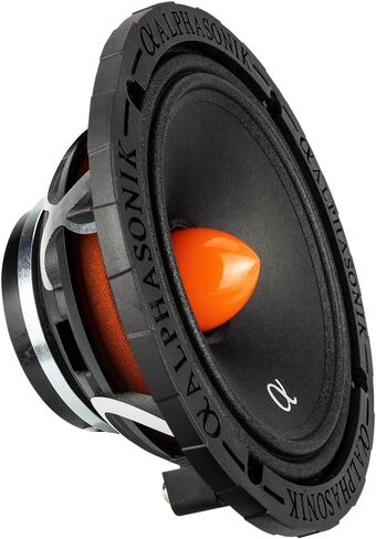 Alphasonik 1 زوج من MPRO658 Mayhem PRO Series 6.5 بوصة 1400 واط بحد أقصى 350 واط RMS مكبر صوت سيارة متوسط ​​المدى 8 أوم، سلة مصبوبة، محيط من القماش، مخروط ورق غير مضغوط، مغناطيس نيوديميوم in Saudi Arabia