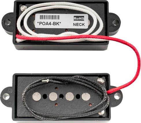 Artec POA4 Alnico 5 Vintage Tone Split P-bass Pickups Set 8.4K for 4 String Precision Bass Electric Bass, Black in Saudi Arabia