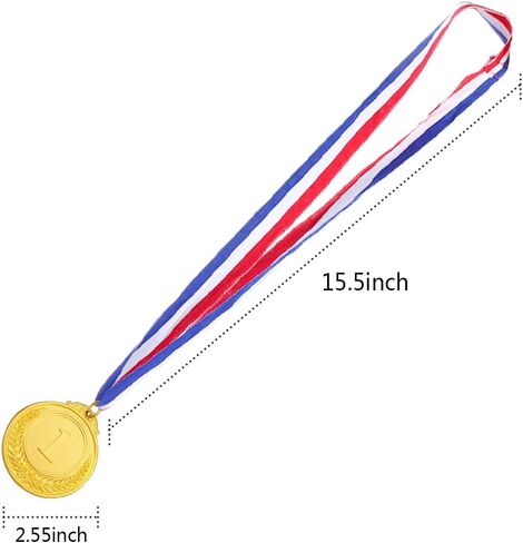 Caydo 3 Pieces Gold Silver Bronze Award Medals-1st 2nd 3rd Place Medals for Competitions, Party, 2.55 Inches in Saudi Arabia
