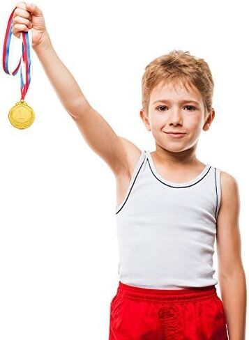 Caydo 3 Pieces Gold Silver Bronze Award Medals-1st 2nd 3rd Place Medals for Competitions, Party, 2.55 Inches in Saudi Arabia