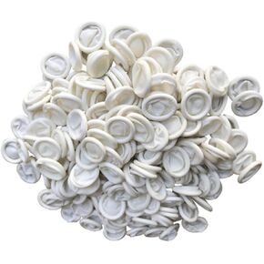 Finger Cots, (Medium,1200 Pcs) Disposable Latex Finger Covers Anti Static Rubber Fingertips Protective for Electronic Repair,Crafting Industrial Apply
