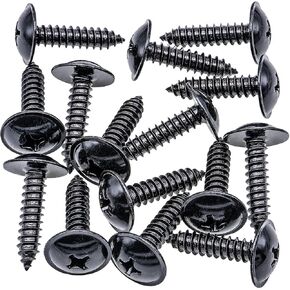 Rexka 15pcs Fender Liner Splash Shield Rocker Panel Molding Tapping Screw for Hyundai Kia 12493-06257E 1249306257E