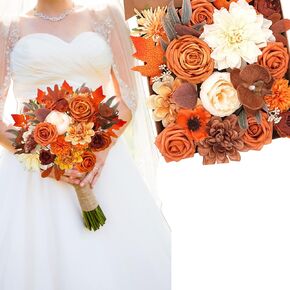 ASTRYAS Artificial Flowers Combo Box, Fake Roses Silk Colorful Rainbow Flowers with Stems for DIY Wedding Bridal Bouquet Centerpieces Arrangements Party Bridal Baby Shower Home Decorations