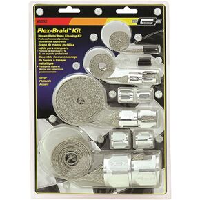 طقم تغطية خرطوم مرن من مستر جاسكيت 8092، فضي، 0.250 بوصة. in Kuwait