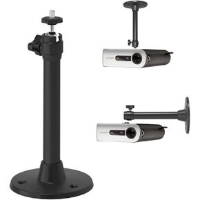 Mini Ceiling Wall Projector Mount Stand Compatible with QKK, DR.J, DBPOWER, Anker, VANKYO, AAXA, Jinhoo, PVO, TMY, AuKing, and Most Other Mini Projector, Black