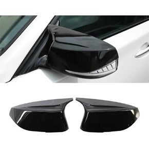 Side Door Wing Mirror Cover Caps Sport Style Compatible with Infiniti 2014-2021 Q50 Q50S Q60 Q70(Gloss Black)