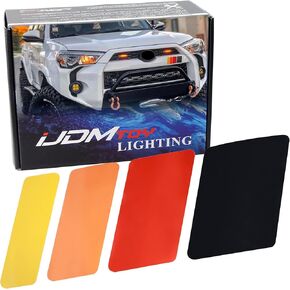 iJDMTOY 13-Inch Classic Retro Style Four-Wave Stripe Decal Sticker Compatible with Toyota/Lexus Exterior or Interior Decoration Grille Fender Hood Side Skirt Bumper Side Mirror Dashboard, etc