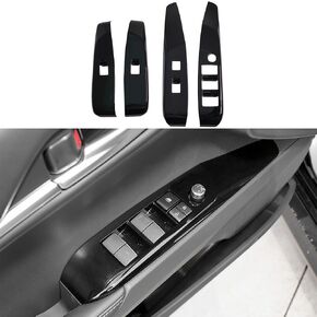 Kolya for 2018-2022 2023 2024 2025 Toyota Camry Accessories Door Window Switch Panel Cover Window Control Button Trim (Glossy Black)