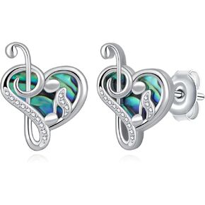 Music Note Earrings Sterling Silver Music Gifts for Women Music Jewelry Gifts for Women