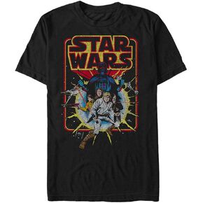 STAR WARS Men's Old School Comic Graphic T-Shirt