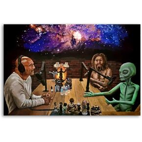 FID The Joe Rogan Experience Poster Decorative Painting Canvas Wall Art Living Room Posters Bedroom Painting 12x18inch(30x45cm)