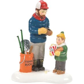 Department 56 Snow Village Accessories Save Some Room for Fish Sticks Figurine, 3.15 Inch, Multicolor