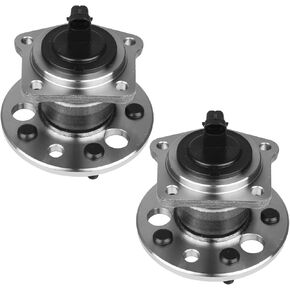 Autoround Pair 512041 Rear Wheel Hub and Bearing Assembly Fit for Toyota Sienna 1998-2003 V6 3.0L 5 Lugs w/ABS
