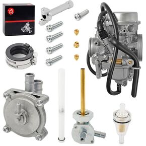 Carburetor Carb and Fuel Petcock + Fuel Gas Auto Petcock Valve Intake Manifold For HONDA Shadow VLX 600 VT600 C CD 1999-2007