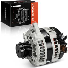 A-Premium Alternator Compatible with Ford F-150 F150 2015-2020, 2.7L 3.5L, 12V 215A 6-Groove Decoupler Pulley Clockwise, Replace# MPA10283