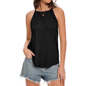 CHICGAL Womens Tank Tops Summer Camisole Halter Tops Sleeveless Scoop Neck Tees Blouses