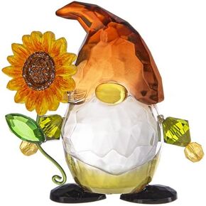 Ganz Crystal Expressions Spring Fall Sunflower Gnome Figurine