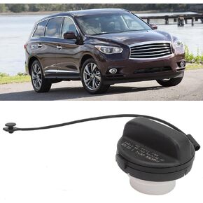 Zerone Fuel Lid, ABS Filler Gas Assembly Cover with Strap17251-3JA0A Replacement for Infiniti JX35 QX60 Altima/Frontier/Murano/Pathfinder
