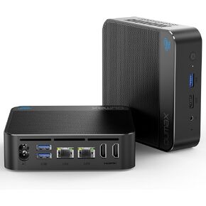 كمبيوتر صغير، Intel 12th N100 (يصل إلى 3.4 جيجا هرتز)، 16 جيجا+500 جيجا، يدعم Dual1000M LAN، كمبيوتر مكتبي صغير 4K Dual HDMI، Wifi5/BT5.0/USB3.2، مزود طاقة مدمج 45 وات، كمبيوتر مكتبي صغير