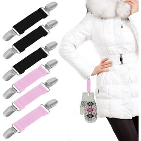 Sibba Cinch Clip Dress Back Clips 6 PCS Fabric Waist Cincher Suspender Shirt Clothes Clothing Pants To Tighten Gloves Mittens Tightener Ties Sweater Tops Accessories Mini Clothes Pins Sleeve Holder