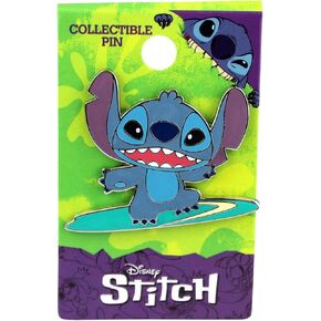 Monogram Lilo and Stitch Surfs Up Enamel Pin