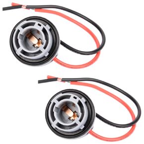 1156 BA15S P21W Wiring Harness Sockets Adapter for LED Bulbs Turn Signal Lights Backup Lights Time Running Lamps 2Pcs