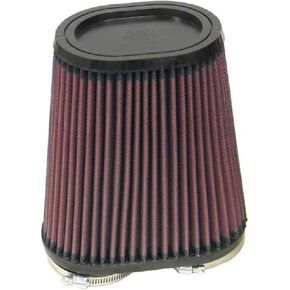 K&N Universal Clamp-On Air Filter: High Performance, Premium, Replacement Engine Filter: Flange Diameter: 2.375 In, Filter Height: 6.75 In, Flange Length: 0.375 In, Shape: Oval Straight, RU-4710