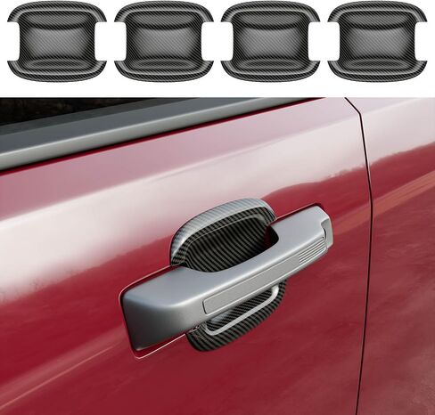 Exterior Door Handle Bowl Cover Trim Compatible with 22-25 Ford Maverick 21-24 Ford Bronco Sport Replacement for 2022-2025 Ford Maverick Accessories (Door Handle Bowl Cover,Glossy Black) in Saudi Arabia