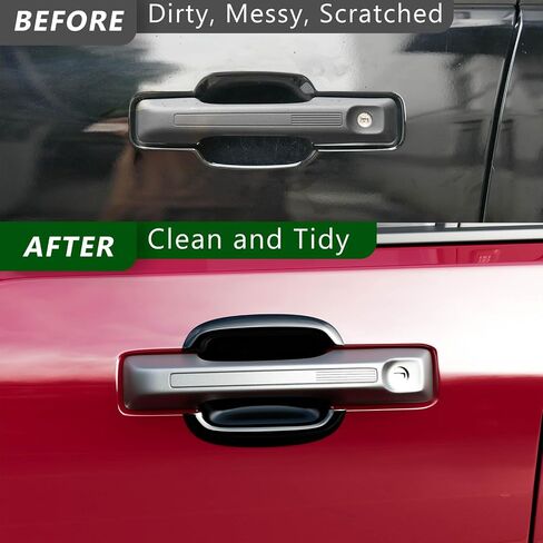 Exterior Door Handle Bowl Cover Trim Compatible with 22-25 Ford Maverick 21-24 Ford Bronco Sport Replacement for 2022-2025 Ford Maverick Accessories (Door Handle Bowl Cover,Glossy Black) in Saudi Arabia