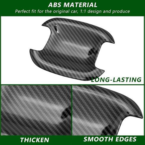 Exterior Door Handle Bowl Cover Trim Compatible with 22-25 Ford Maverick 21-24 Ford Bronco Sport Replacement for 2022-2025 Ford Maverick Accessories (Door Handle Bowl Cover,Glossy Black) in Saudi Arabia