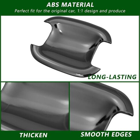 Exterior Door Handle Bowl Cover Trim Compatible with 22-25 Ford Maverick 21-24 Ford Bronco Sport Replacement for 2022-2025 Ford Maverick Accessories (Door Handle Bowl Cover,Glossy Black) in Saudi Arabia