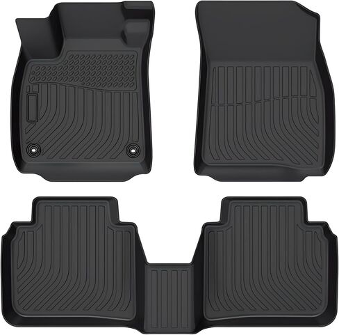 SUPER LINER Floor Mats Compatible with2023-2024 Honda Accord/2023-2024 Honda Accord Hybrid TPE Front & 2nd Row & Trunk Mat in Saudi Arabia