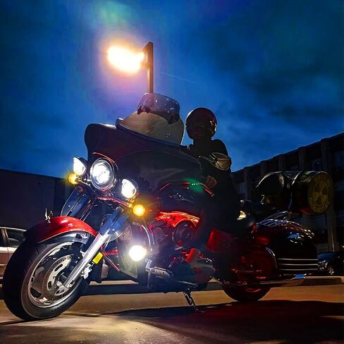 DREAMIZER 1157 LED Motorcycle Turn Signals 2 Inch Front Rear Lights Super Bright Bulbs Lens Kit Compatible with Harley Softail Touring Dyna Sportster Road King Street Glide Electra Glide and More in Kuwait