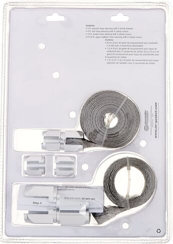 طقم تغطية خرطوم مرن من مستر جاسكيت 8092، فضي، 0.250 بوصة. in Kuwait