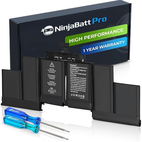 NinjaBatt A1466 Battery for Apple MacBook Air 13″ (Mid 2012, Mid 2013, Early 2014, Early 2015,2017) A1369(Late 2010, Mid 2011 Version) A1494 A1496 A1405 A1377 [7200mAh/55Wh/7.6V] in Saudi Arabia