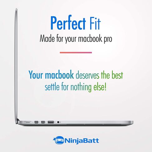 NinjaBatt A1466 Battery for Apple MacBook Air 13″ (Mid 2012, Mid 2013, Early 2014, Early 2015,2017) A1369(Late 2010, Mid 2011 Version) A1494 A1496 A1405 A1377 [7200mAh/55Wh/7.6V] in Saudi Arabia