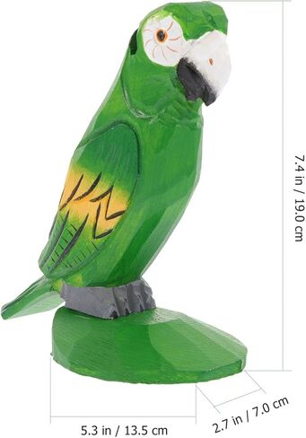 Alipis الببغاء نظارات الإطار الطيور حامل النظارات الحيوانات الأليفة حامل النظارات حامل النظارات الزخرفية حامل مكتب مكتب ديكورات سطح المكتب ديكور النظارات الشمسية عرض حامل تمثال الخشب سطح المكتب in Kuwait