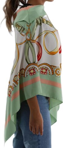 Womens Classic Chain Print Poncho in Saudi Arabia