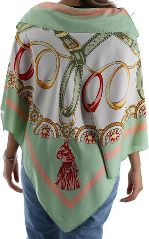Womens Classic Chain Print Poncho in Saudi Arabia