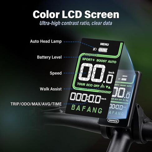 BAFANG Ebike Display DZ41 for M620, M600, M560, M510, M420 mid Motors, E-Bike Display Bike Computer with 0-9 PAS CAN Protocol in Saudi Arabia