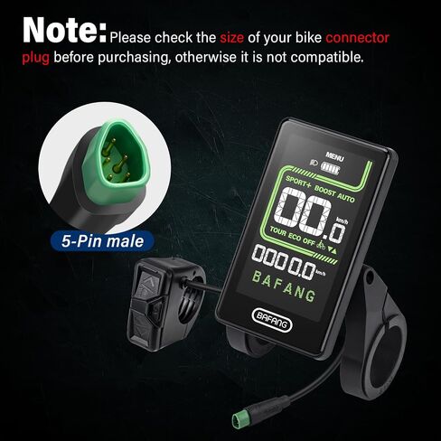 BAFANG Ebike Display DZ41 for M620, M600, M560, M510, M420 mid Motors, E-Bike Display Bike Computer with 0-9 PAS CAN Protocol in Saudi Arabia