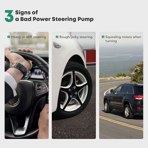 مضخة توجيه كهربائية YHTAUTO مع استبدال بكرة لمازدا 6 2003 2004 2005 2006 2007 2008 L4 2.3L، مضخة مساعدة الطاقة in Saudi Arabia