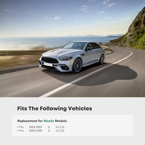 مضخة توجيه كهربائية YHTAUTO مع استبدال بكرة لمازدا 6 2003 2004 2005 2006 2007 2008 L4 2.3L، مضخة مساعدة الطاقة in Saudi Arabia