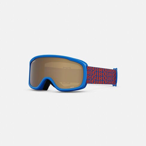 Giro Buster Kids Ski Goggles - Snowboard Goggles for Youth, Boys & Girls - Pink Bloom Strap with Amber Rose Lens in Saudi Arabia