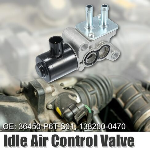 X AUTOHAUX صمام التحكم في الهواء الخامل 36450-P6T-S01 138200-0470 لـ Acura Integra 1.8L GS GSR GS LS 5MT 1996-2001 in Saudi Arabia